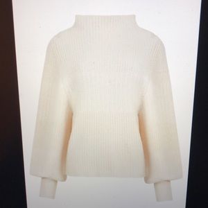 French connection Sofia knit balloon sleeve sweater
